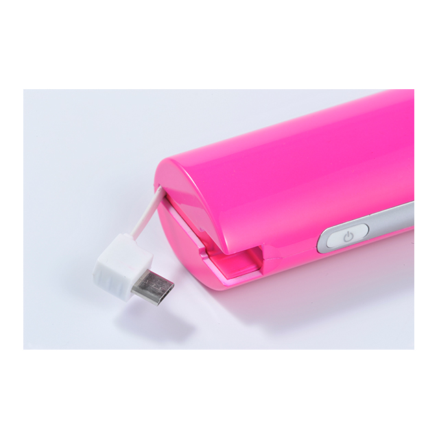 コネクタ一体型モバイルバッテリー iCharge Candy ピンクサブ画像