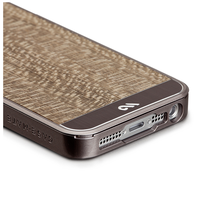 【iPhoneSE(第1世代)/5s/5 ケース】Crafted Woods Case Wood (Grey Leopard)サブ画像