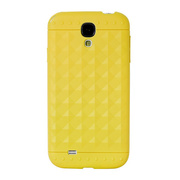 【GALAXY S4 ケース】PopTud Stud Design Case - Ivory Yellow