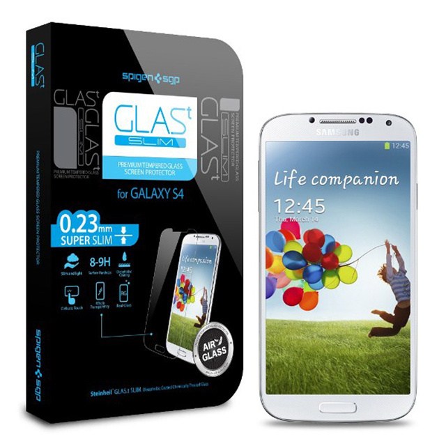 【GALAXY S4】Oleophobic Coated Tempered Glass GLAS.t SLIM