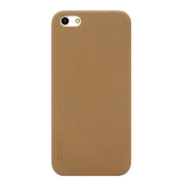 【iPhoneSE(第1世代)/5s/5 ケース】Thin Leather Shell (Tan)