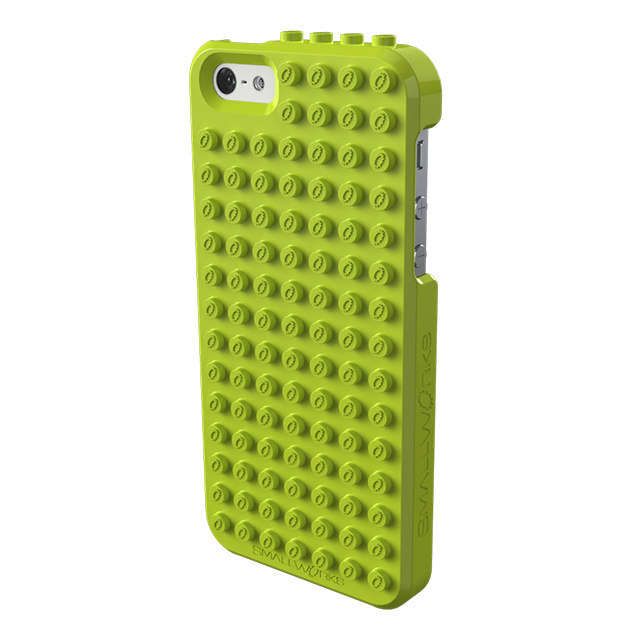 【iPhone5s/5 ケース】LEGO brick compatible case ライムグリーン