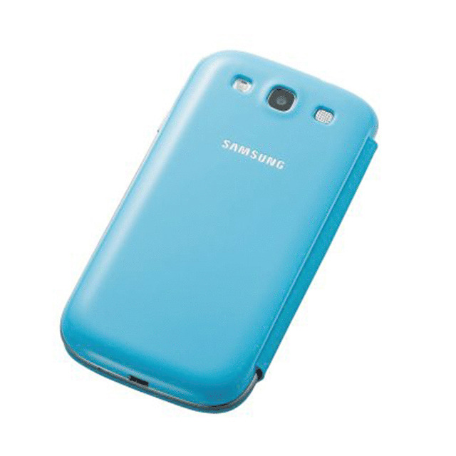 【GALAXY S3 ケース】Samsung純正アクセサリ フリップカバー ライトブルーサブ画像