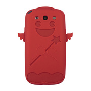 【GALAXY S3 ケース】Angel Silicone Case, Red