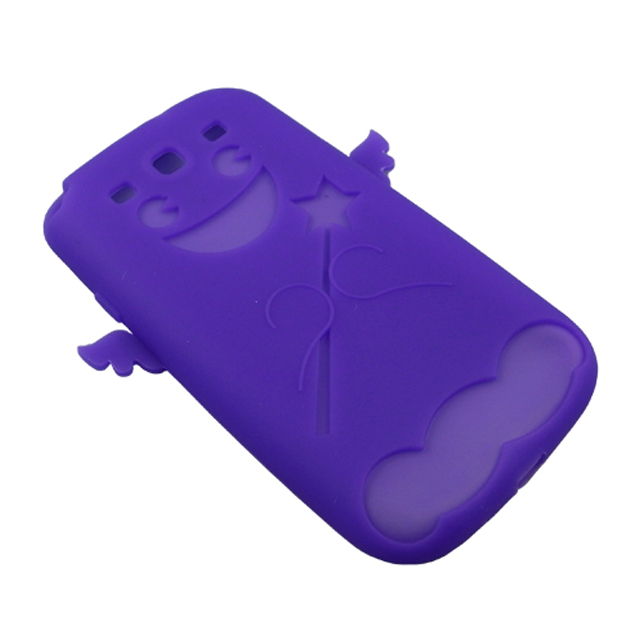 【GALAXY S3 ケース】Angel Silicone Case, Purpleサブ画像