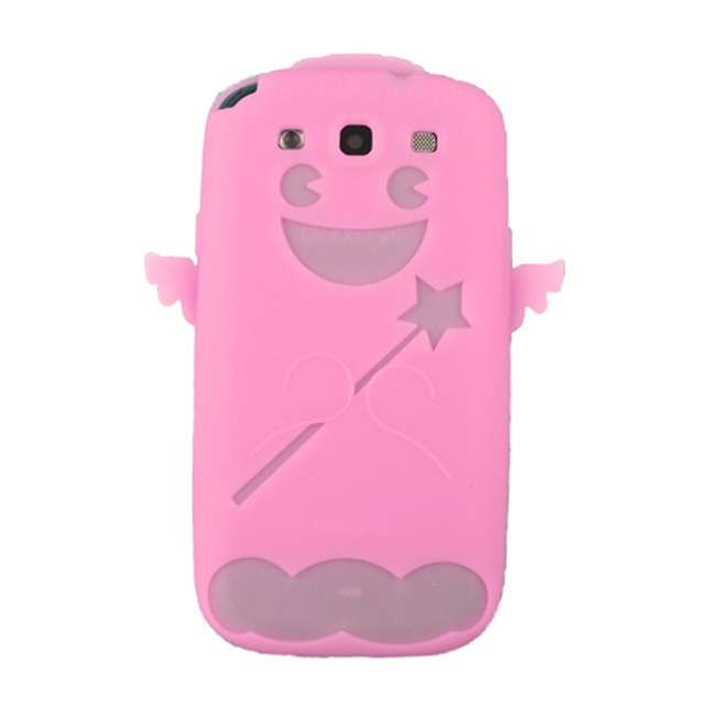 【GALAXY S3 ケース】Angel Silicone Case, Light Pink