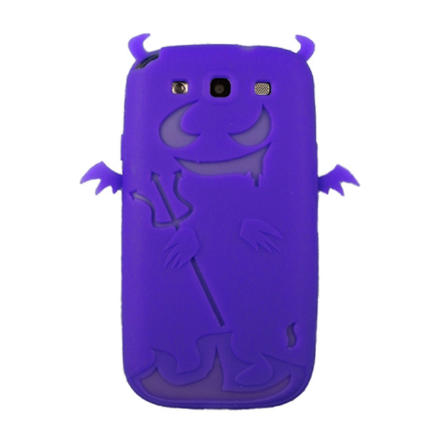 【GALAXY S3 ケース】Satan Silicone Case, Purple