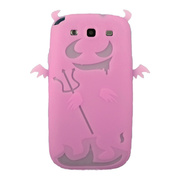 【GALAXY S3 ケース】Satan Silicone Case, Light Pink