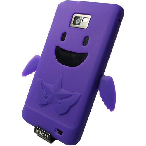 【GALAXY S2 ケース】Angel Silicon Case, Purple