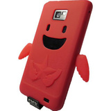 【GALAXY S2 ケース】Angel Silicon Case, Red