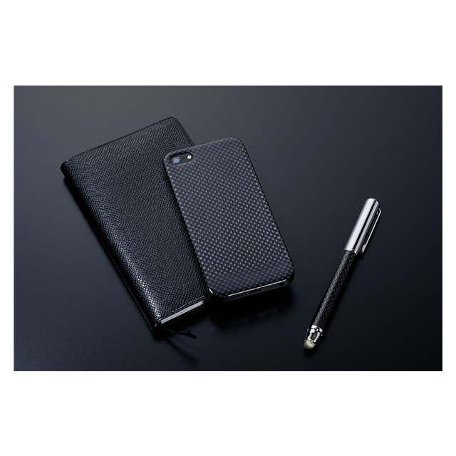 Carbon Touch Pen with Ballpoint Pen (ブラックカーボン＆シルバー)goods_nameサブ画像
