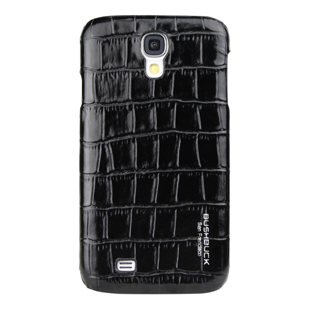 【GALAXY S4 ケース】Caiman Genuine Leather Case (ブラック)