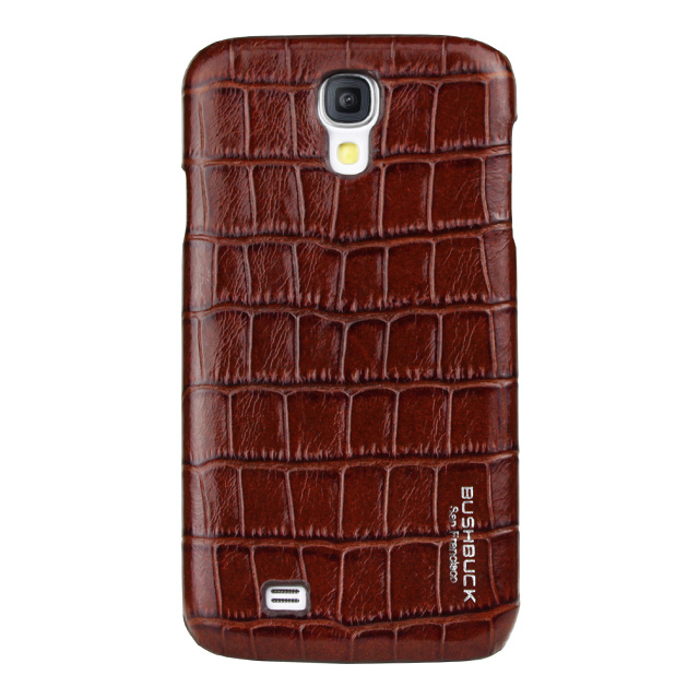 【GALAXY S4 ケース】Caiman Genuine Leather Case (ブラウン)