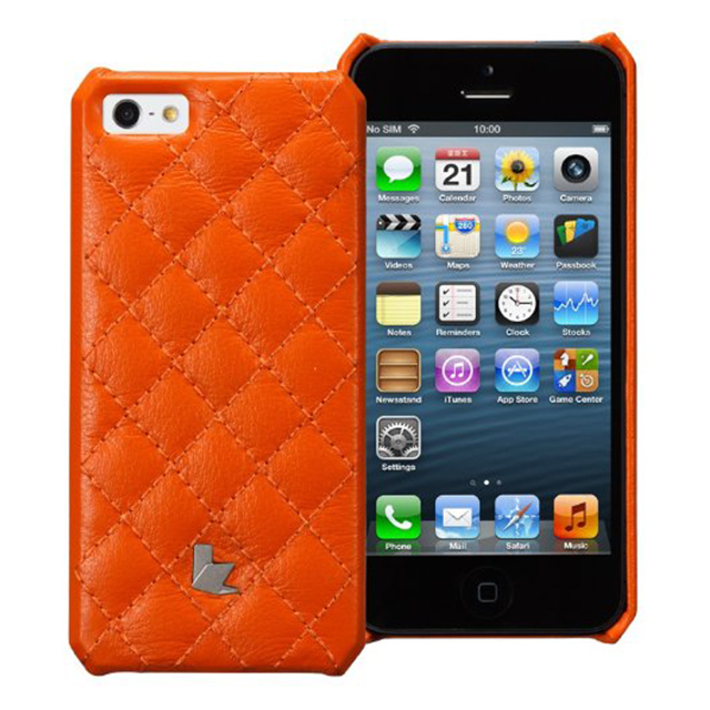 【iPhone5 ケース】ウォレットケース (オレンジ)サブ画像