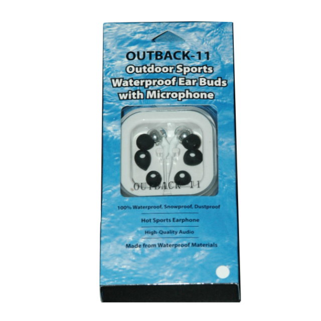 OUTBACK-11Waterproof Ear Buds with Microphone (White)goods_nameサブ画像