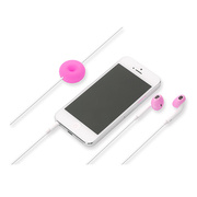 Apple EarPods専用 シリコン製イヤホンカバー (マゼンタ)