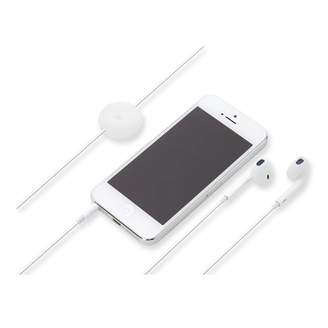 Apple EarPods専用 シリコン製イヤホンカバー (ホワイト)