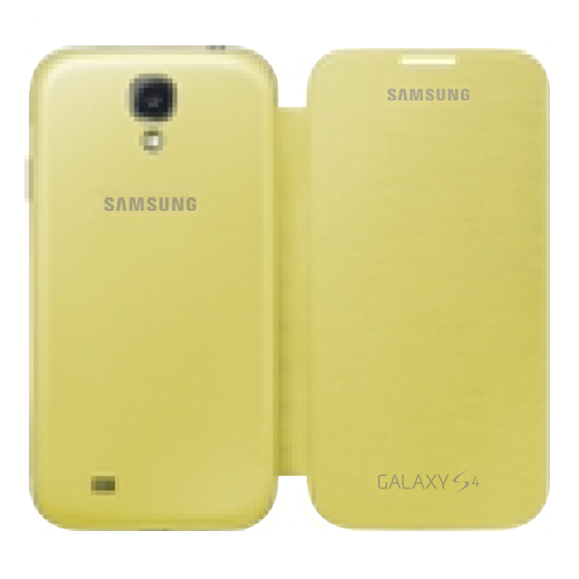 【GALAXY S4 ケース】Samsung純正アクセサリ フリップケース (イエロー)サブ画像
