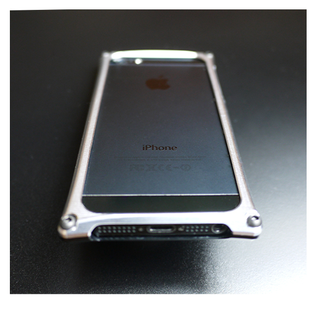 【iPhone5s/5 ケース】Smart HYBRID (Black2×Silver)サブ画像