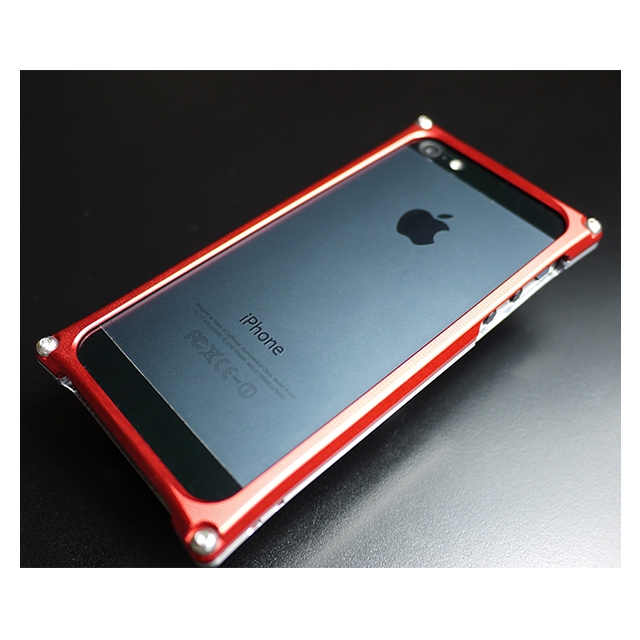 【iPhone5s/5 ケース】Smart HYBRID (Silver2×Red)サブ画像