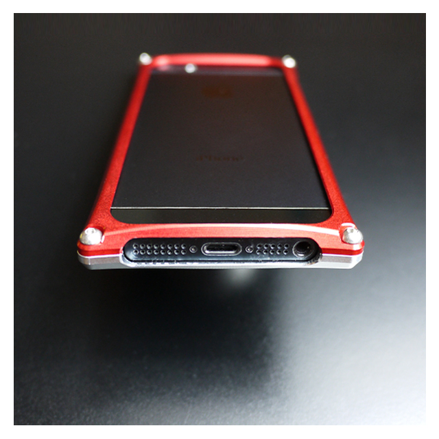 【iPhone5s/5 ケース】Smart HYBRID (Silver2×Red)サブ画像