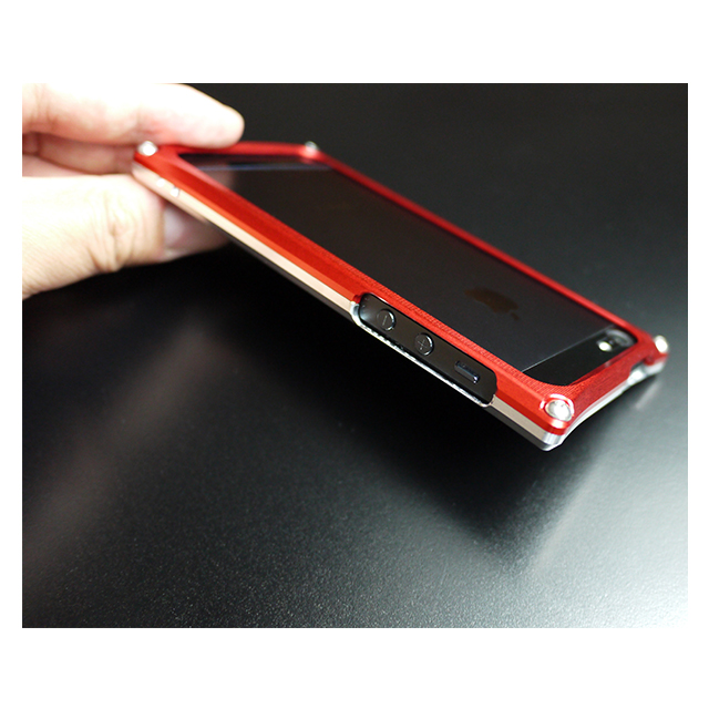 【iPhone5s/5 ケース】Smart HYBRID (Silver2×Red)goods_nameサブ画像