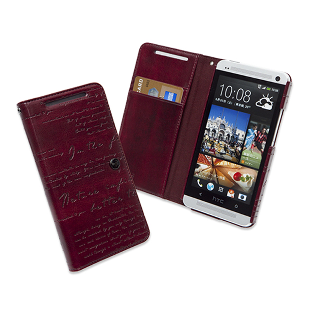 【HTC J One ケース】Masstige Lettering Diary(ダークグレー)サブ画像