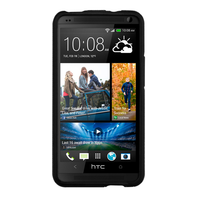 【HTC J One ケース】Hybrid Tough Case, Black/Blackサブ画像