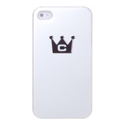 【iPhone4S/4 ケース】CASECROWN BLACK Corset (WH-BK)