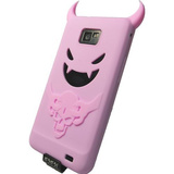 【GALAXY S2 ケース】Satan Silicon Case, Light Pink