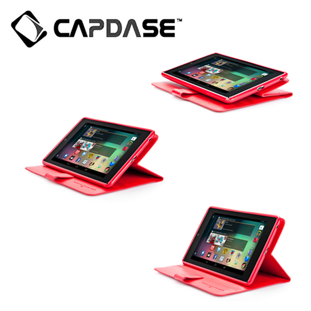 【NEXUS 7 ケース】Protective Case Flip Jacket, Red 3段階スタンド機能つきサブ画像