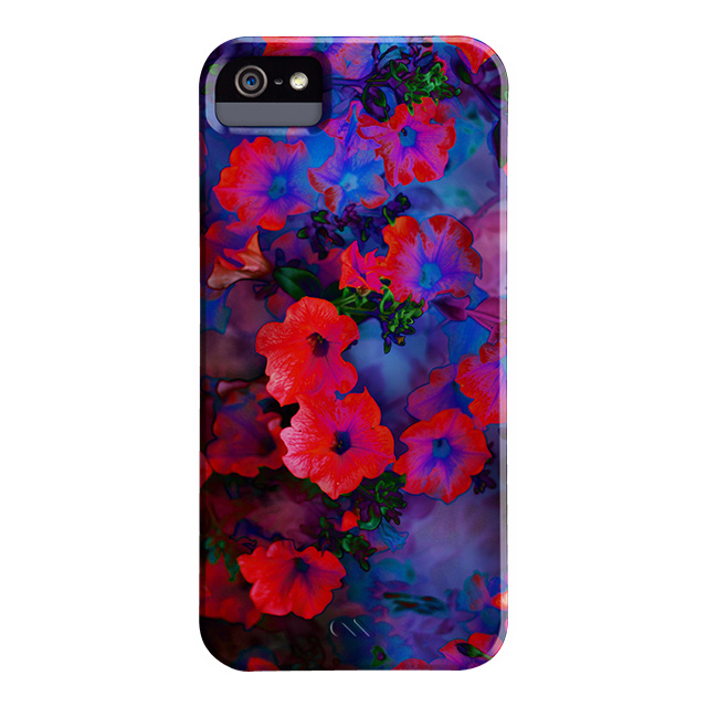 【iPhoneSE(第1世代)/5s/5 ケース】DESIGNER PRINTS Barely There Case, Amy Sia Ruby Blue Vine
