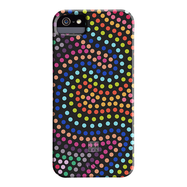 【iPhoneSE(第1世代)/5s/5 ケース】DESIGNER PRINTS Barely There Case, Lou Kregel Electric Swirl (Black)