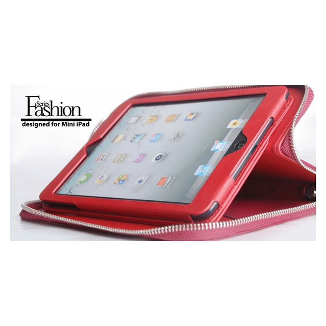 【iPad mini(第1世代) ケース】Crimson folio case PUレザー(ダークレッド)サブ画像