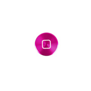 ホームボタンアルミプレート：プレミアム for iPhone/iPad ホットピンク