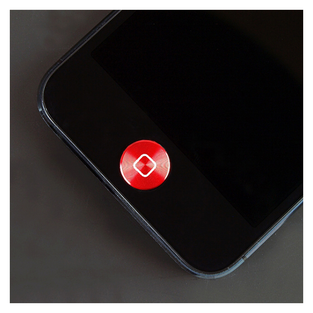 ホームボタンアルミプレート：プレミアム for iPhone/iPad レッドルビーサブ画像