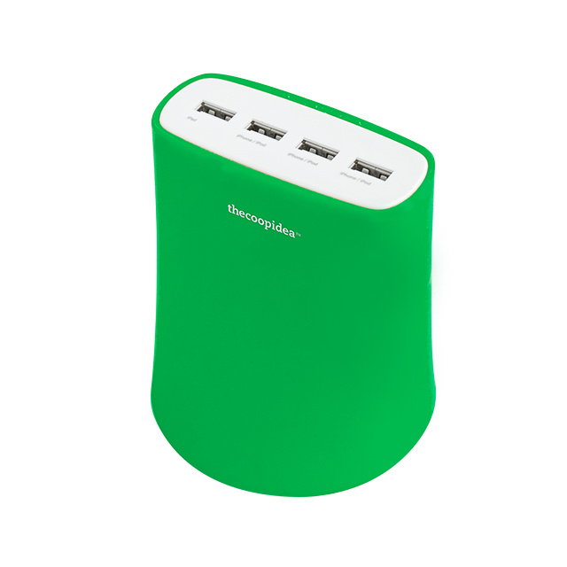 5.1A USB4ポート充電器 (グリーン) thecoopidea iPhoneケースは UNiCASE