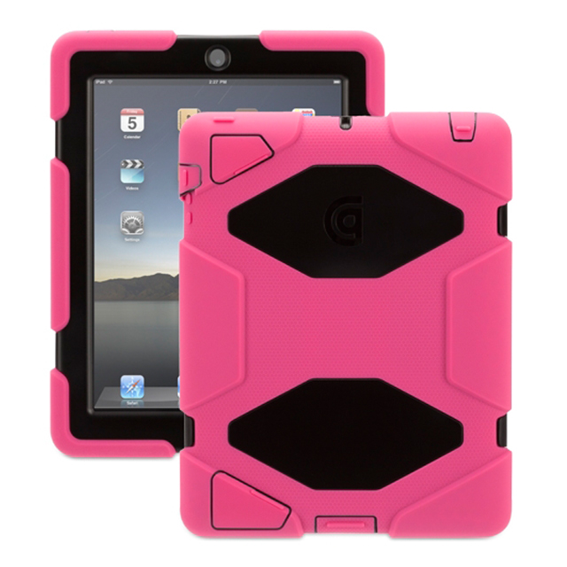 【iPad(第3世代/第4世代) iPad2 ケース】Survivor for iPad 2-Pink Black Black GB35379サブ画像