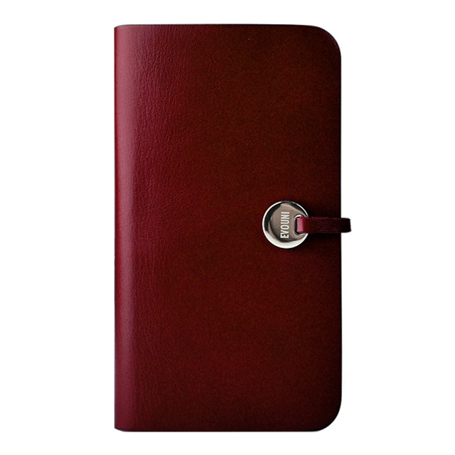 【iPhoneSE(第1世代)/5s/5 ケース】Leather Arc Wallet Claret (収納ポケット付き)