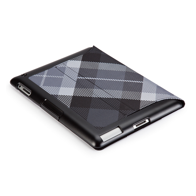 【iPad(第3世代/第4世代) iPad2 ケース】gen FitFolio[MegaPlaid Black]サブ画像