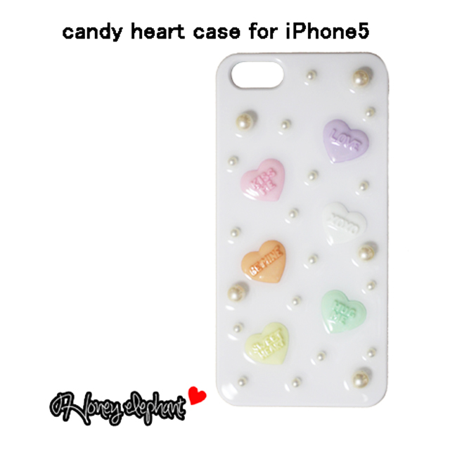【iPhone5s/5 ケース】candy heart ジェラートホワイトサブ画像
