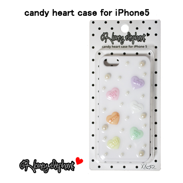 【iPhone5s/5 ケース】candy heart ジェラートホワイトサブ画像