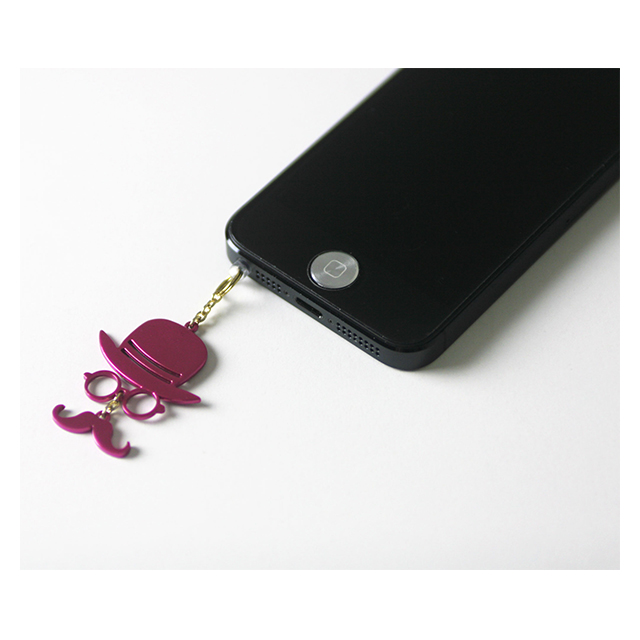 iCharm Earphonejack Accessory ”Gentleman”ピンクgoods_nameサブ画像