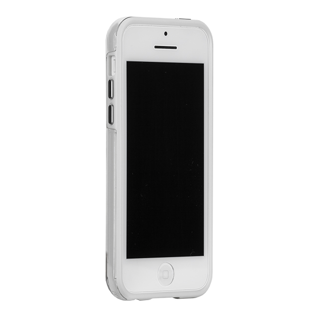 【iPhone5c ケース】Hybrid Tough Naked Case, Clear with White Bumperサブ画像