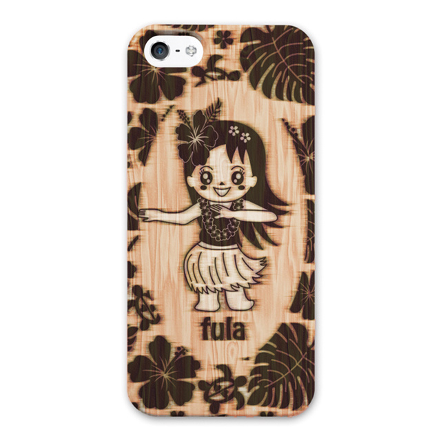 【iPhoneSE(第1世代)/5s/5 ケース】Hawaiian fula wood