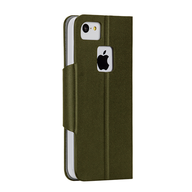 【iPhone5c ケース】Slim Folio Case, Oliveサブ画像