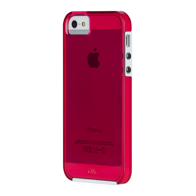 【iPhoneSE(第1世代)/5s/5 ケース】Hybrid Tough Naked Case (Shocking Pink/White)goods_nameサブ画像