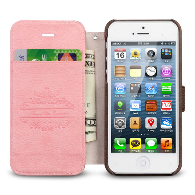 【iPhoneSE(第1世代)/5s/5 ケース】Masstige E-note Diary (ピンク)サブ画像