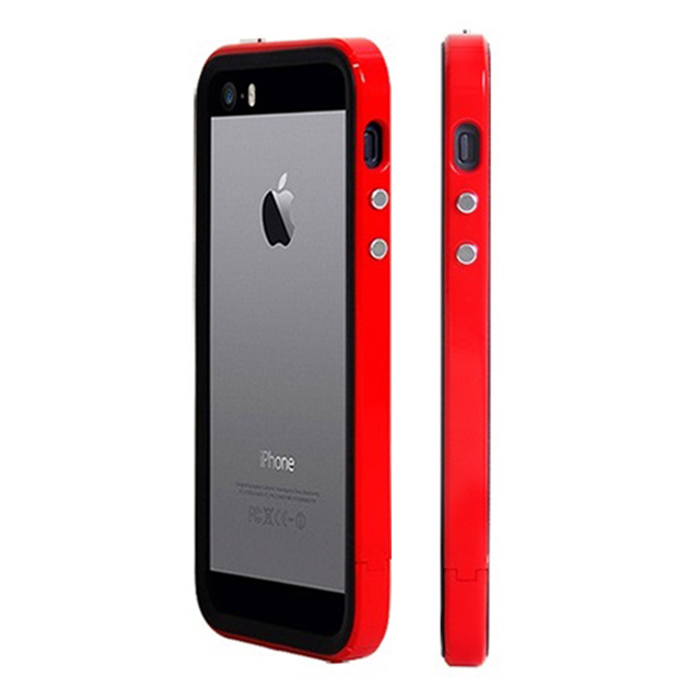 【iPhoneSE(第1世代)/5s/5 ケース】B1X Bumper Full Protection (Red)