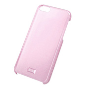 【iPhone5c ケース】シェルカバー（ストラップホール付き） ラメクリアライトピンク